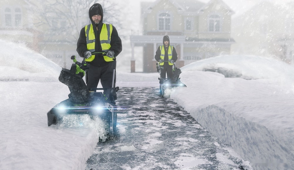 Снегоуборщик Greenworks GD82ST (с АКБ 5 А/ч)