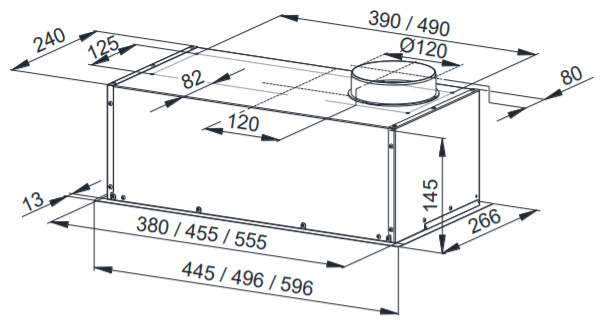 Вытяжка Weissgauff ALPHA 45 PB BL Вытяжка Weissgauff ALPHA 45 PB BL