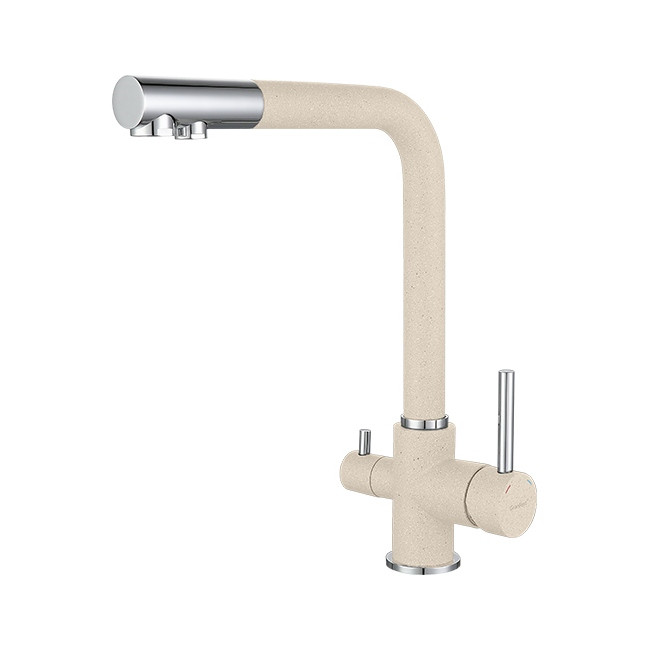 Смеситель GranFest Мрамор 3611 белый