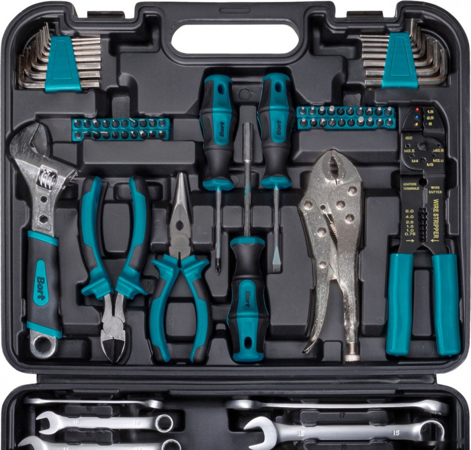 Универсальный набор инструментов BORT BTK-121 (121 предмет) Универсальный набор инструментов BORT BTK-121 (121 предмет)