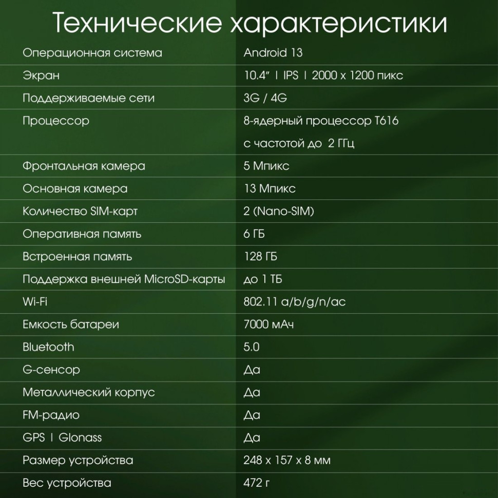 Планшет DIGMA Pro HIT 16 8GB/256GB (серый)