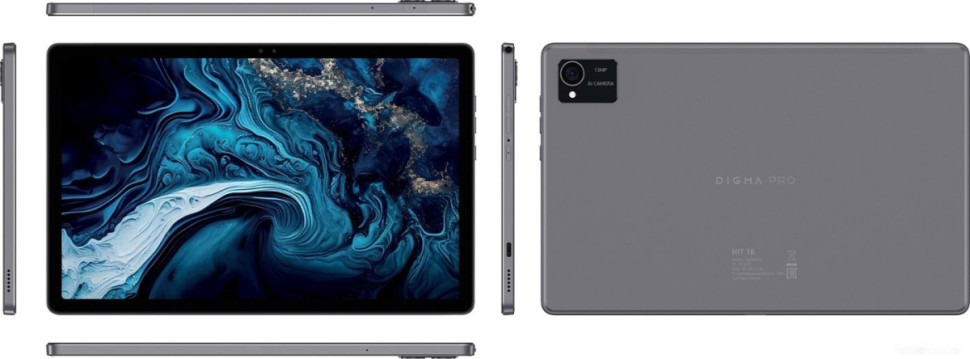 Планшет DIGMA Pro HIT 16 8GB/256GB (серый)