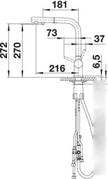 Смеситель Blanco Fontas-S II 525199 (нержавеющая сталь)