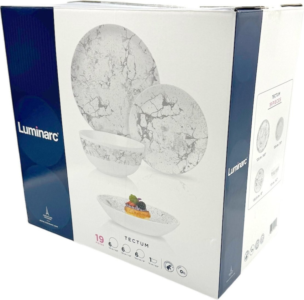 Набор обеденных тарелок Luminarc Diwali Tectum V8144 (19пр) Набор обеденных тарелок Luminarc Diwali Tectum V8144 (19пр)