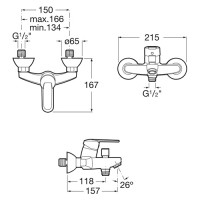 Смеситель Roca Victoria 5A0225C0M однорычажный хром