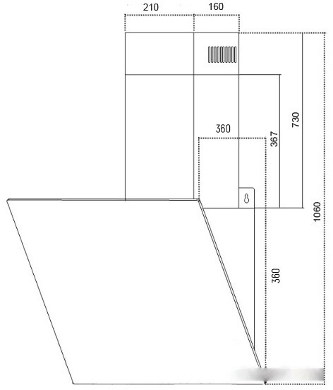 Вытяжка Schtoff Carina 50 (черный)