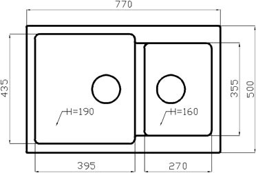 Кухонная мойка Polygran F-15 (бежевый)