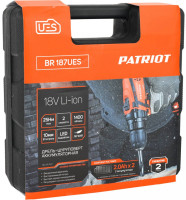 Дрель-шуруповерт Patriot BR 187UES (с 2-мя АКБ, кейс)