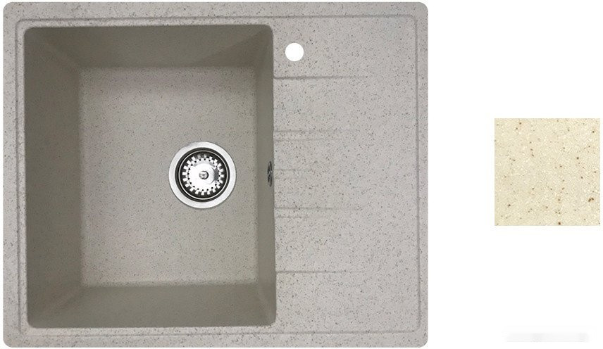 Кухонная мойка БелЭворс Mila L + смеситель W4998-4 (бежевый) Кухонная мойка БелЭворс Mila L + смеситель W4998-4 (бежевый)