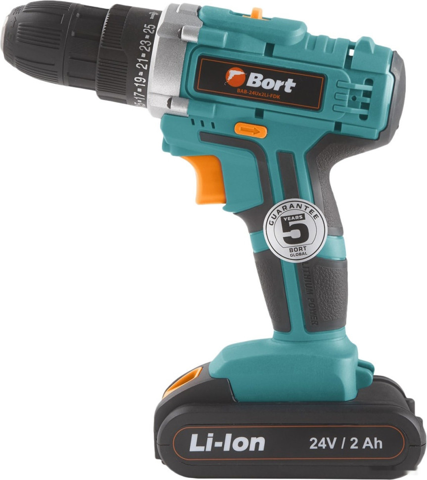 Дрель-шуруповерт BORT BAB-24UX2LI-FDK (с 2-мя АКБ) Дрель-шуруповерт BORT BAB-24UX2LI-FDK (с 2-мя АКБ)