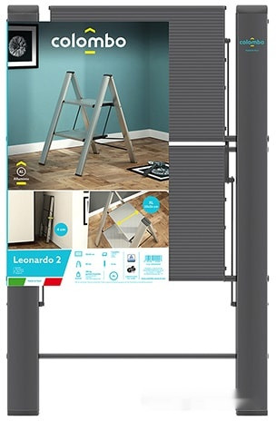 Лестница-стремянка Colombo Leonardo 2 G300A02W (2 ступени, черный) Лестница-стремянка Colombo Leonardo 2 G300A02W (2 ступени, черный)