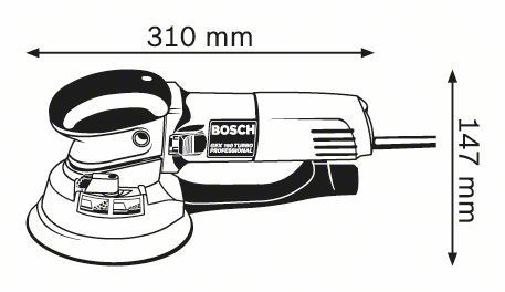 Шлифовальная машина Bosch GEX 150 Turbo Professional