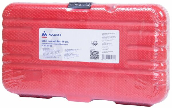 Набор плашек и метчиков Мастак 351-00040C Набор плашек и метчиков Мастак 351-00040C
