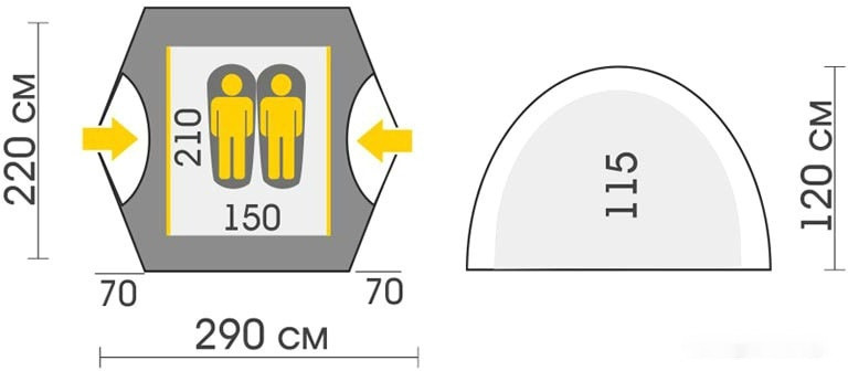 Палатка Talberg Sliper 2 (камуфляж) Палатка Talberg Sliper 2 (камуфляж)