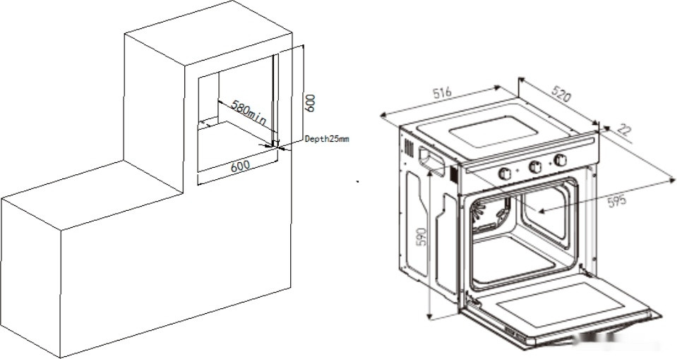 Духовой шкаф Hyundai HEO 6642 IX Духовой шкаф Hyundai HEO 6642 IX