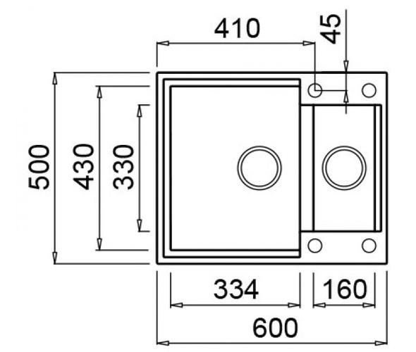 Кухонная мойка Elleci Quadra 150 (Aluminium 79)