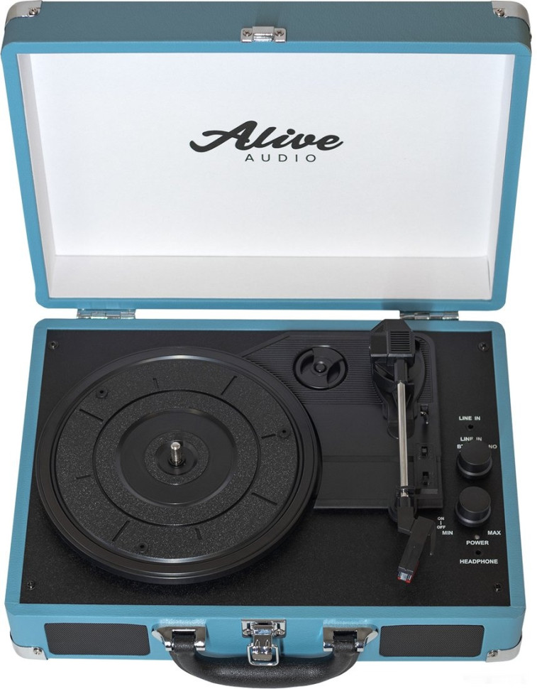 Виниловый проигрыватель Alive audio Glam Aqua Виниловый проигрыватель Alive audio Glam Aqua