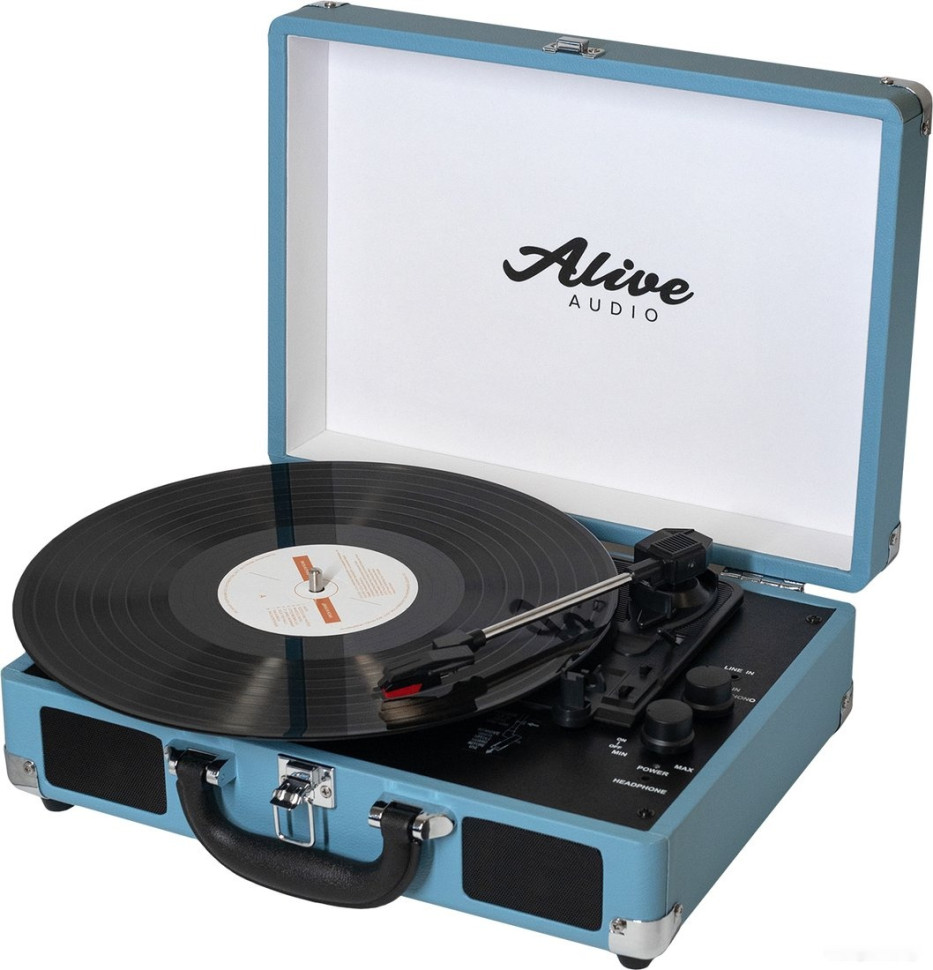 Виниловый проигрыватель Alive audio Glam Aqua Виниловый проигрыватель Alive audio Glam Aqua