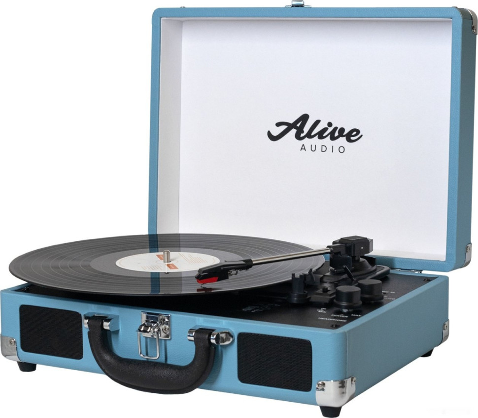 Виниловый проигрыватель Alive audio Glam Aqua Виниловый проигрыватель Alive audio Glam Aqua