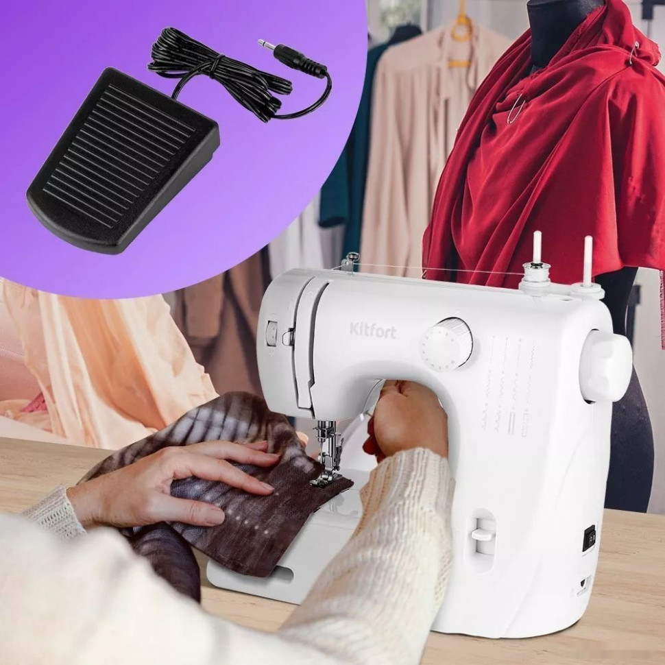 Электромеханическая швейная машина Kitfort KT-6042 Электромеханическая швейная машина Kitfort KT-6042