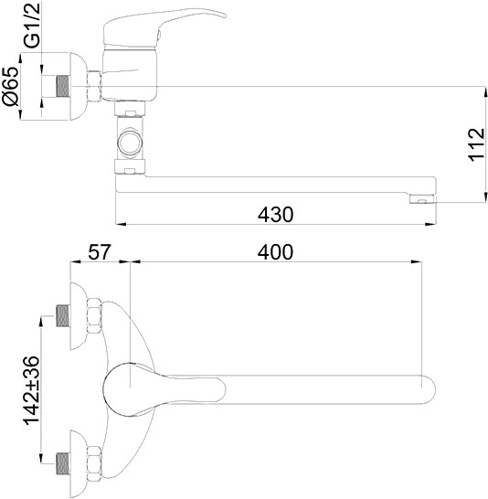 Смеситель Rubineta P-12/C Sher Смеситель Rubineta P-12/C Sher