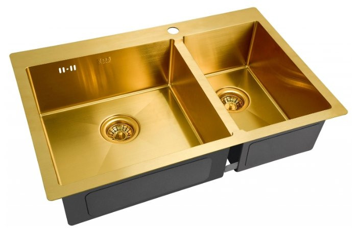 Кухонная мойка Zorg PVD SZR 78-2-51 L BRONZE