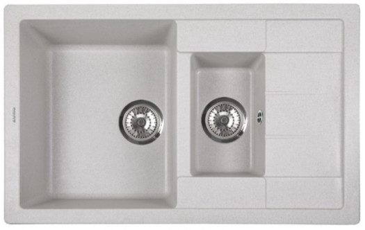 Кухонная мойка Zorg Luka 78-2 (серый бетон)