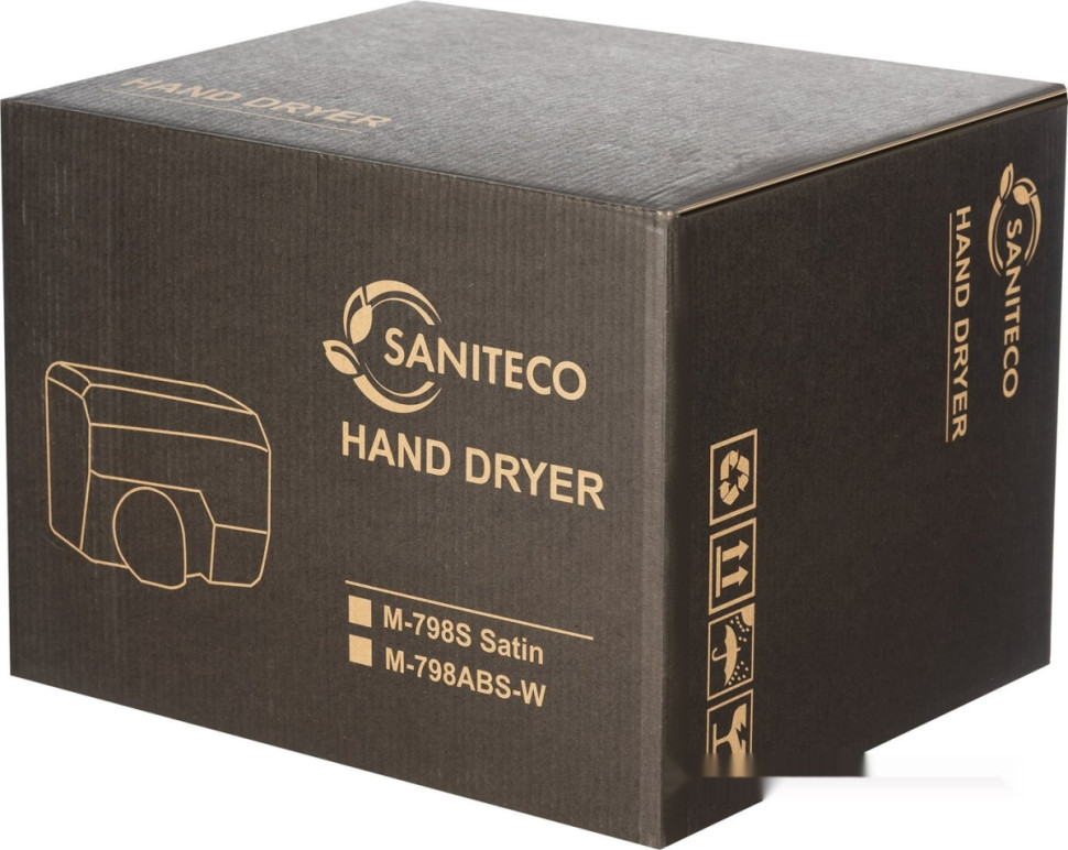 Сушилка для рук Saniteco M-798ABS-W (2300W, белый) Сушилка для рук Saniteco M-798ABS-W (2300W, белый)