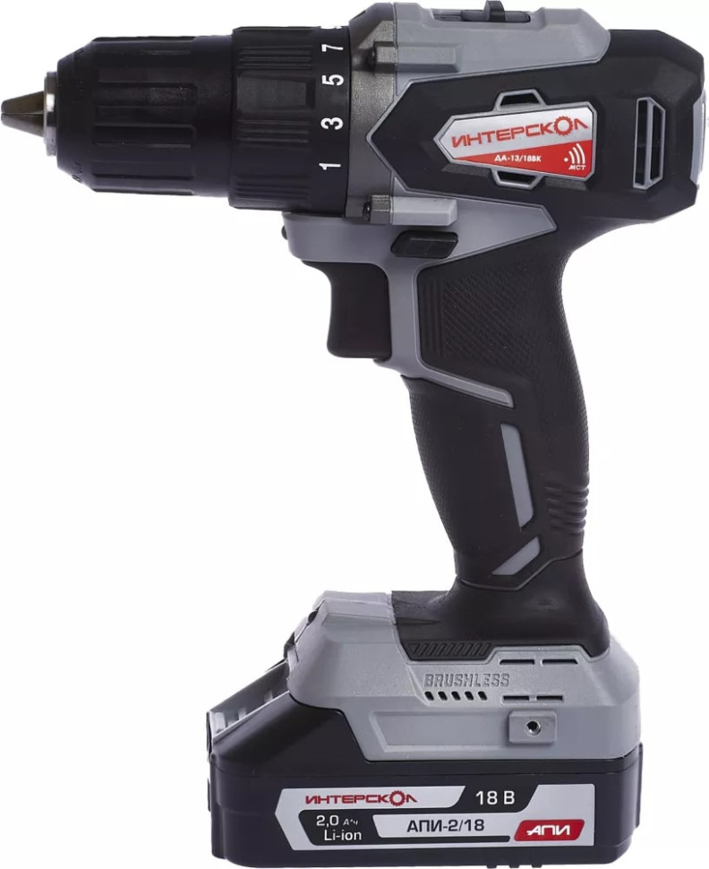 Дрель-шуруповерт Интерскол ДА-13/18ВК (с 2-мя АКБ 2 Ач, кейс) Дрель-шуруповерт Интерскол ДА-13/18ВК (с 2-мя АКБ 2 Ач, кейс)