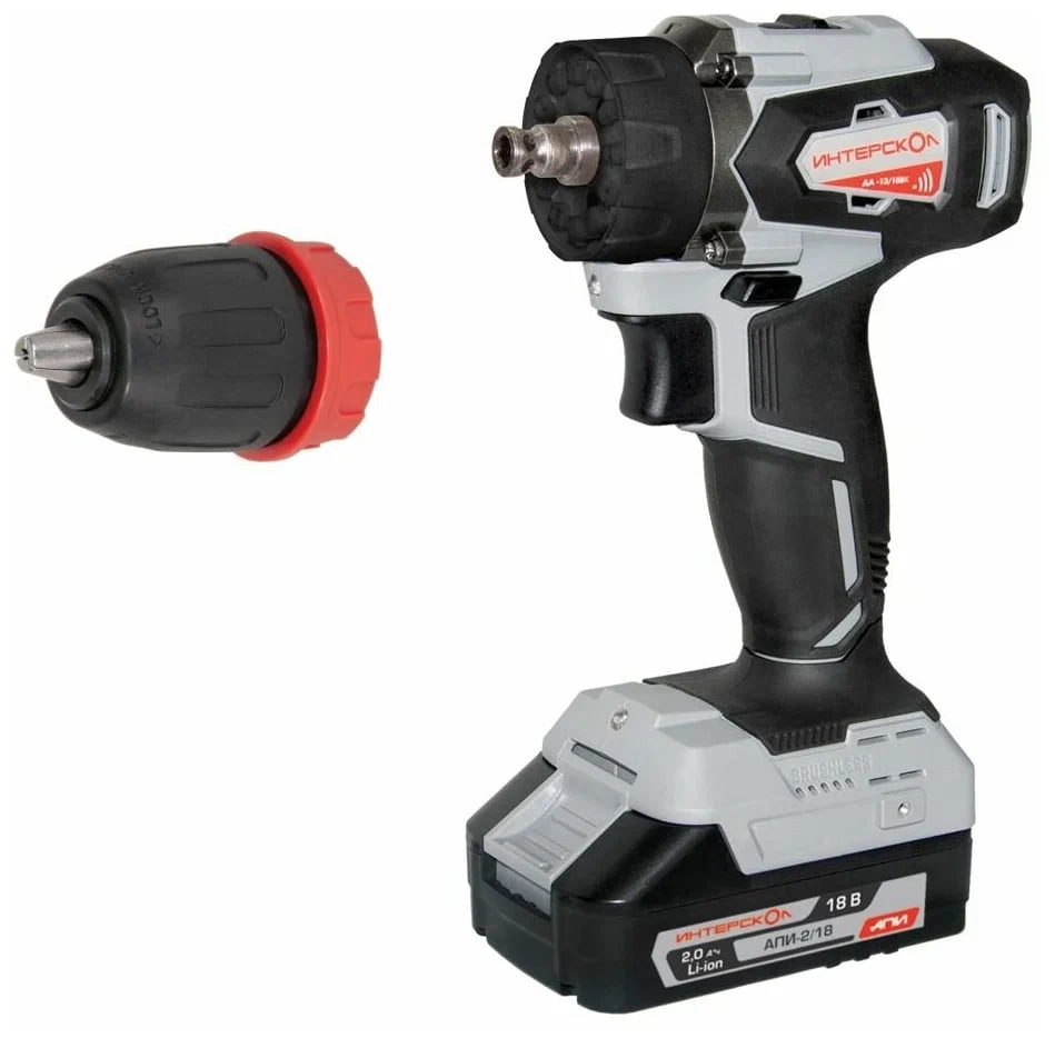 Дрель-шуруповерт Интерскол ДА-13/18ВК (с 2-мя АКБ 2 Ач, кейс) Дрель-шуруповерт Интерскол ДА-13/18ВК (с 2-мя АКБ 2 Ач, кейс)