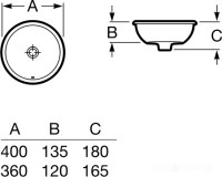 Умывальник Roca Foro 36x36 (327880000)