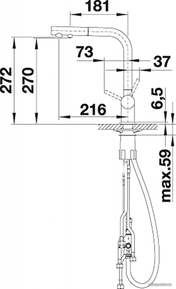 Смеситель Blanco Fontas-S II 525200 (антрацит)