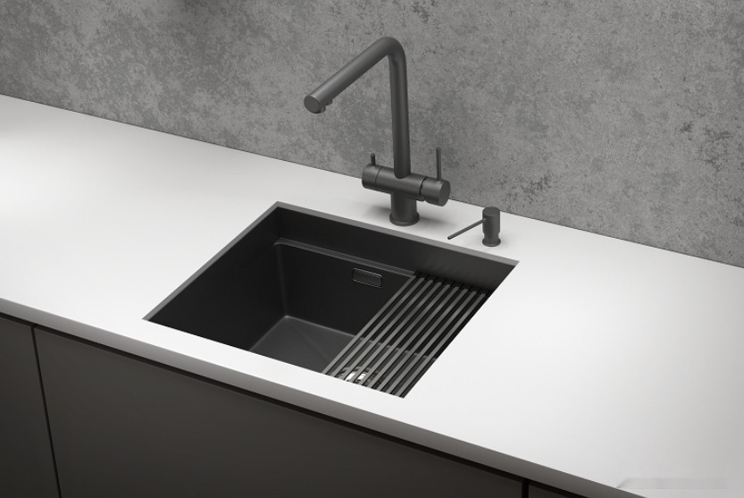 Кухонная мойка Granula KS-5045U (черный матовый) Кухонная мойка Granula KS-5045U (черный матовый)