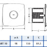 Вытяжной вентилятор CATA X-MART 10 Inox T