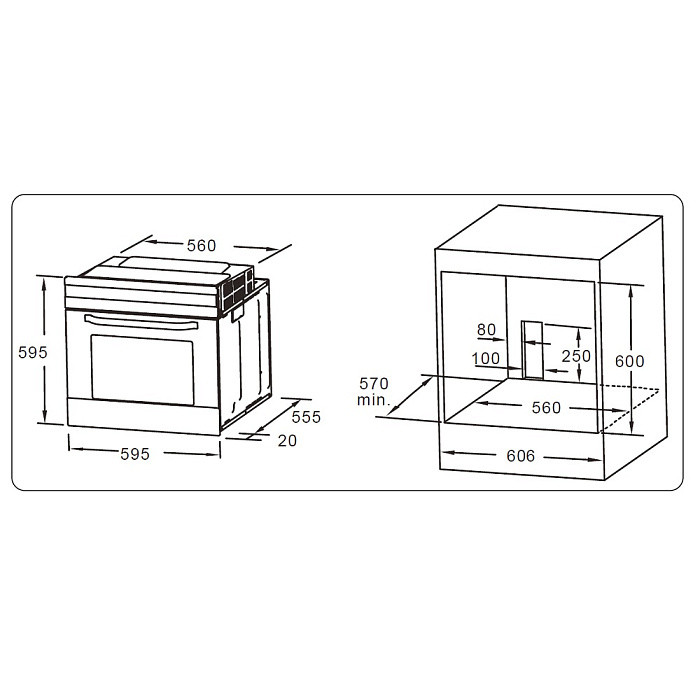 Духовой шкаф Evelux EO 620 W