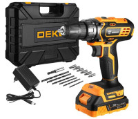 Дрель-шуруповерт Deko GCD20DU3 063-4145 (с 2-мя АКБ, кейс)