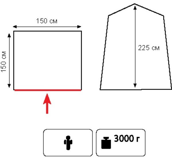 Палатка Totem PRIVAT TTT-012 Палатка Totem PRIVAT TTT-012