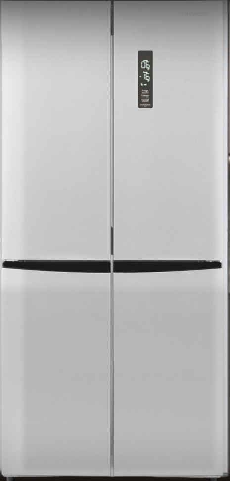 Холодильник с морозильником Hyundai CM45083F нержавеющая сталь