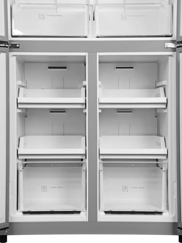 Холодильник с морозильником Hyundai CM45083F нержавеющая сталь Холодильник с морозильником Hyundai CM45083F нержавеющая сталь