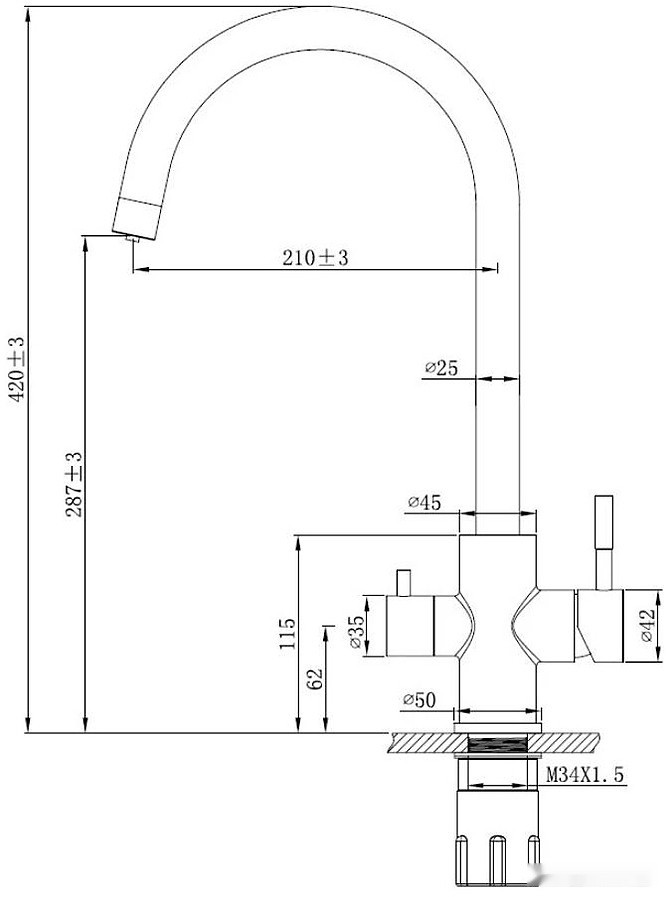 Смеситель ESKO K22 B Смеситель ESKO K22 B