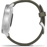 Гибридные умные часы Garmin Vivomove Style (серебристый/зеленый)