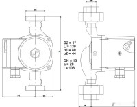 Циркуляционный насос IMP Pumps GHN 15/40-130