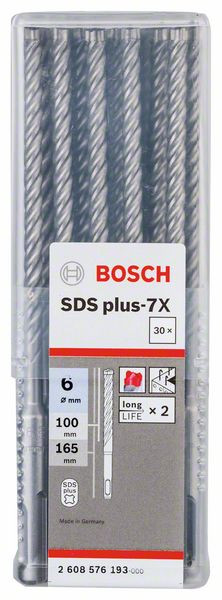 Сверло Bosch SDS-plus 7X 6x100x165 Сверло Bosch SDS-plus 7X 6x100x165
