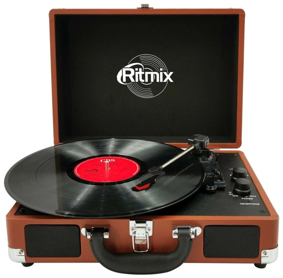 Виниловый проигрыватель Ritmix LP-160B (коричневый)