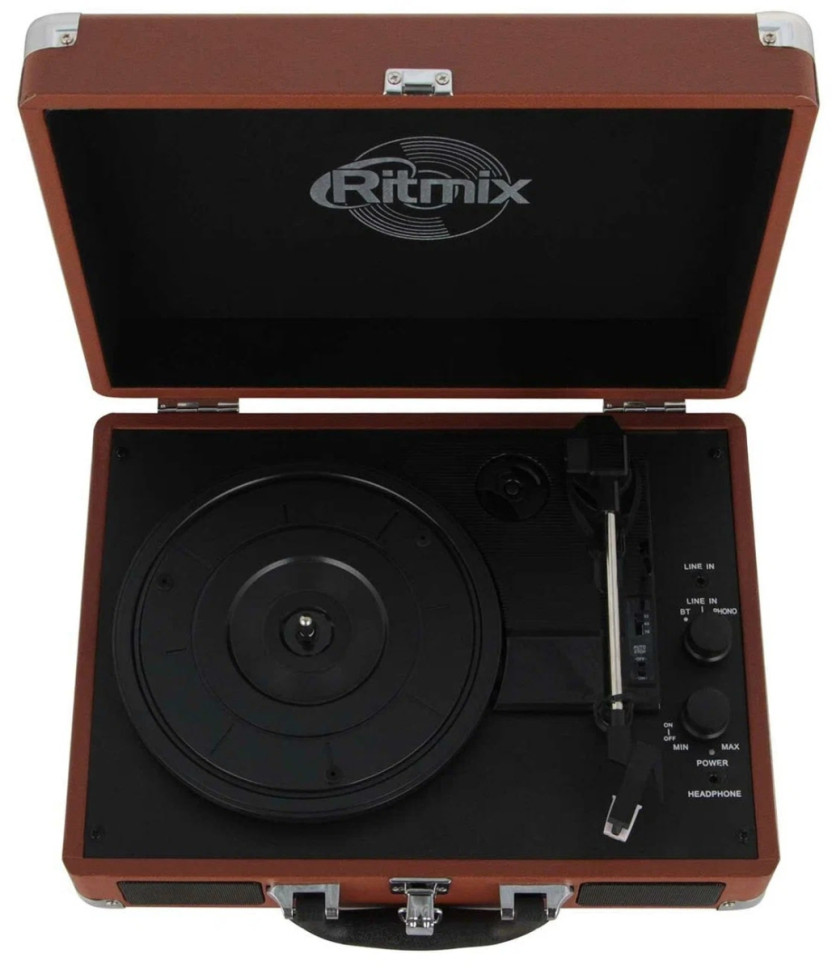 Виниловый проигрыватель Ritmix LP-160B (коричневый)