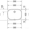 Умывальник Duravit D-Code 58x45.5 [0338560000]
