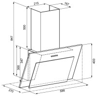Вытяжка Kronasteel ELMA 600 white PB