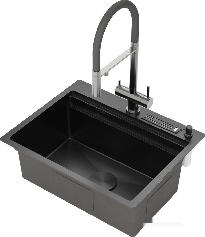 Кухонная мойка Roxen Stage 560250-60B графит