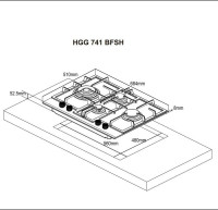 Варочная панель Weissgauff HGG 741 BFSH