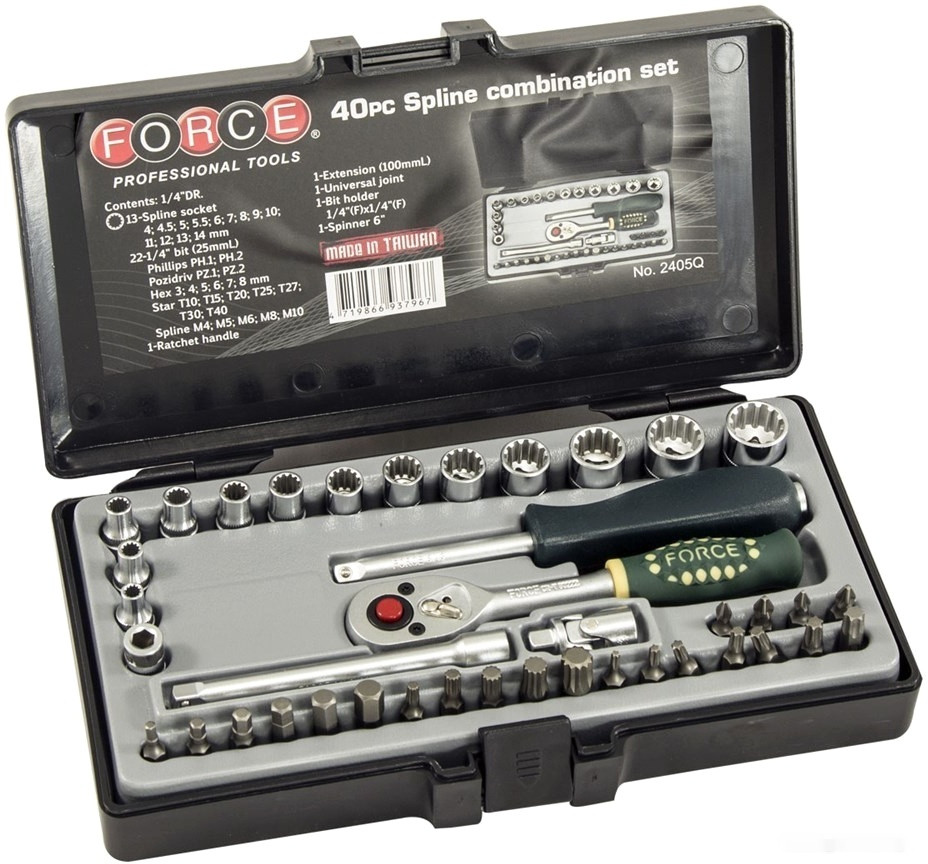 Универсальный набор инструментов FORCE 2405Q (40 предметов)